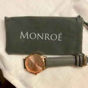 Monroe Sunburst Solerose watch Fabitfun